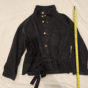 Easel black denim jacket